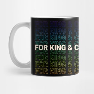 For King & Country Kinetic Typography Style Mug